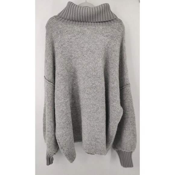 Free People Women's Milo Pullover Sweater in Heather Grey Size L - Picture 6 of 10